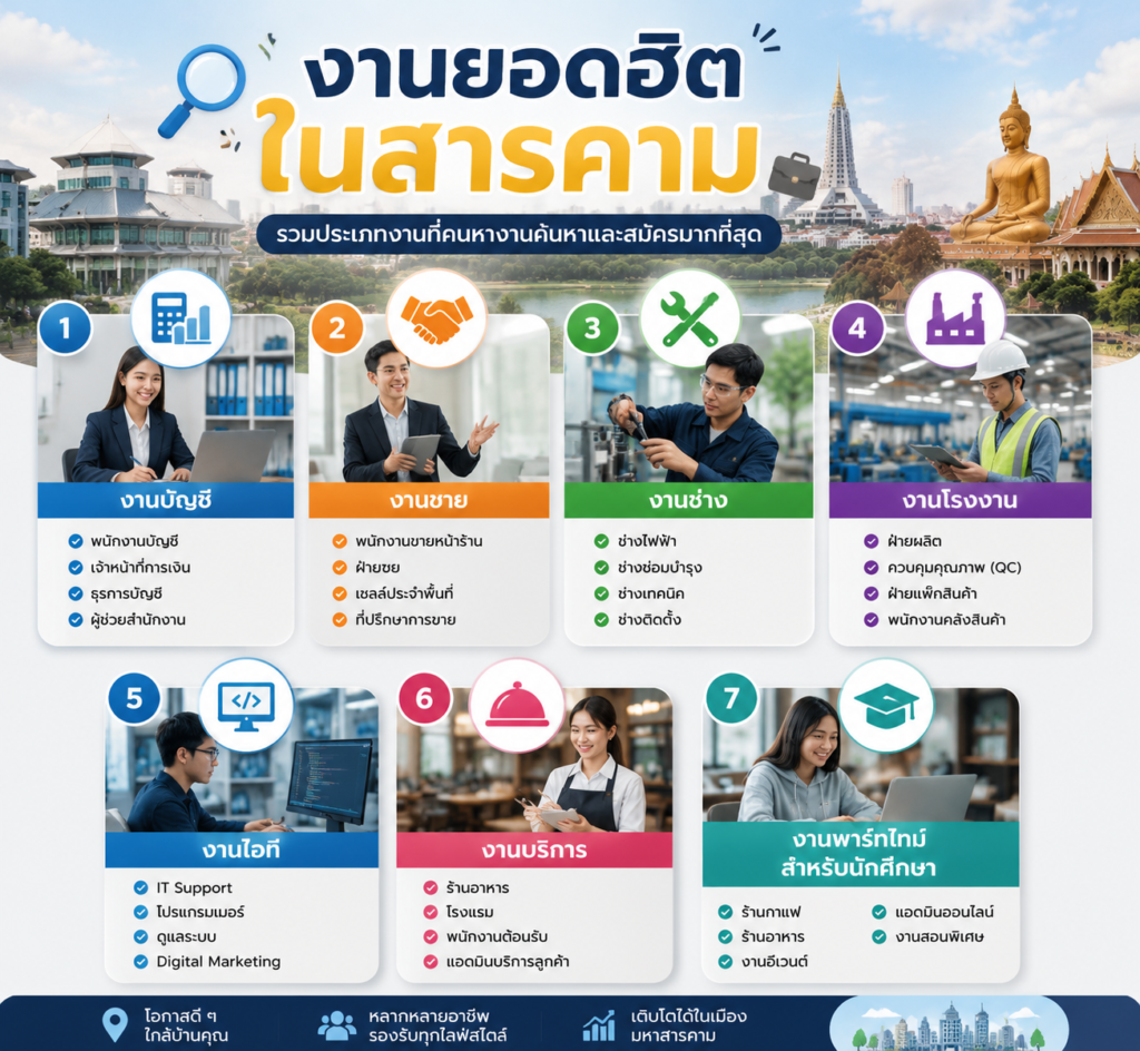 หางานในจังหวัดมหาสารคาม