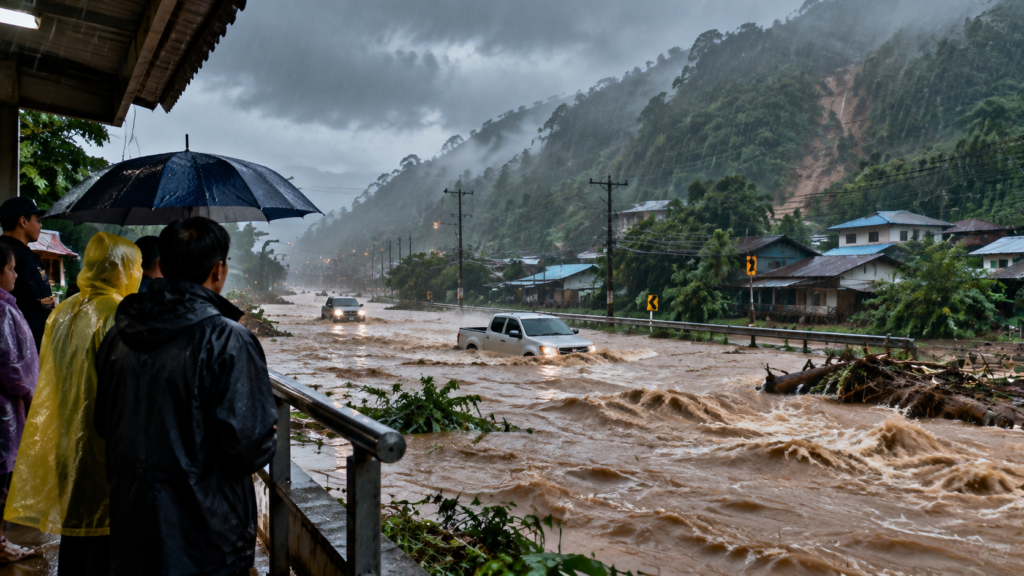 เตือนน้ำท่วมฉับพลันและน้ำป่าไหลหลากจากฝนตกหนัก