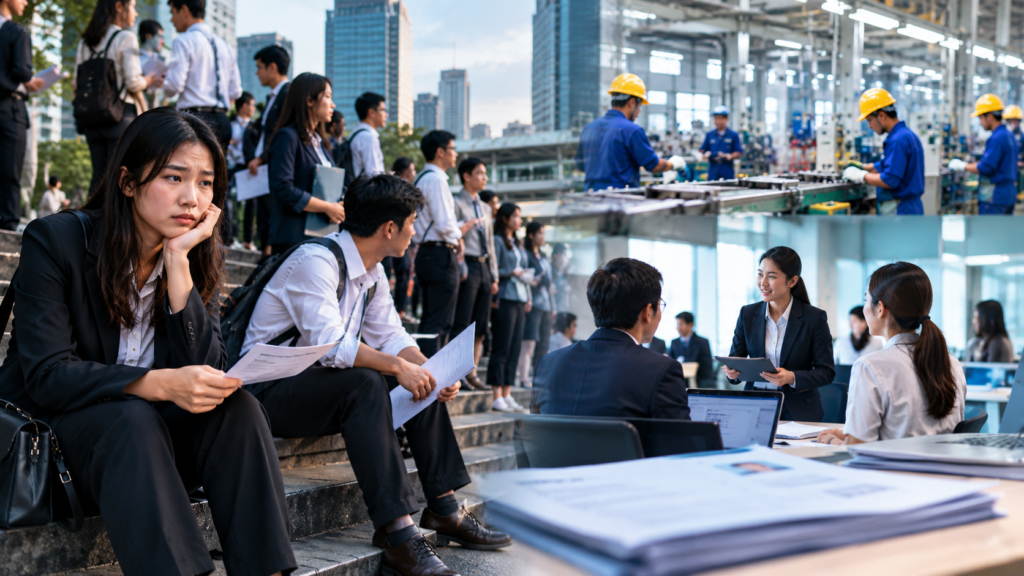 วิกฤตแรงงานไทย 2569 คนว่างงานแต่บริษัทขาดแคลนแรงงาน